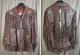 Vintage Lariat Fringe Leather Jacket Native American Southwestern Beads sz L