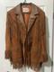 Vintage Lariet Leathers Fringe Suede Jacket L Western Cowboy Cowgirl USA Made