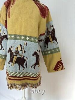 Vintage Lee Mag Southwest Horse Tapestry Cardigan