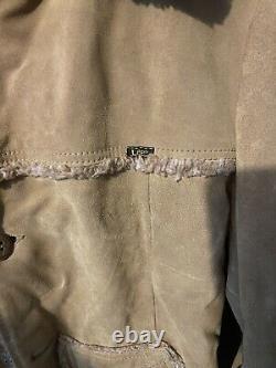 Vintage Lee Storm Rider Western Jacket 42 L Sherpa Lined Coat Made USA Marlboro