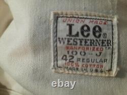 Vintage Lee Westerner 100j 42