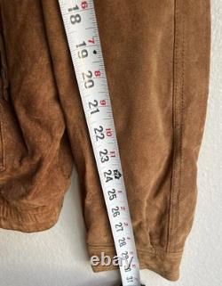 Vintage M. Julian Adventures leather jacket Western-style fringe 80s Aztec Sz L