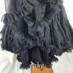 Vintage Malco Modes Western Square Dance Petticoat Crinoline L USA Full Black