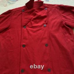 Vintage McGregor Double Breasted Western Shirt Red Wool Large 60s Cowboy Snap
