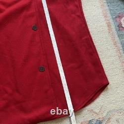 Vintage McGregor Double Breasted Western Shirt Red Wool Large 60s Cowboy Snap