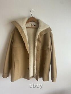 Vintage Mens PENDLETON LoboMen's Virgin Wool Sheep Lined Jacket Large