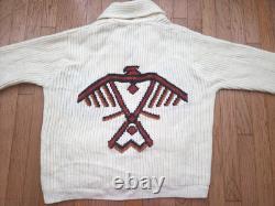 Vintage Miller Outerwear Western Knit Sweater Cowichan Aztec Thunderbird Large