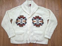 Vintage Miller Outerwear Western Knit Sweater Cowichan Aztec Thunderbird Large
