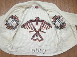 Vintage Miller Outerwear Western Knit Sweater Cowichan Aztec Thunderbird Large