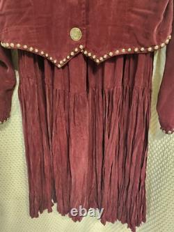 Vintage Miller Stockman Western 2pc Broomstick Skirt Outfit Lg