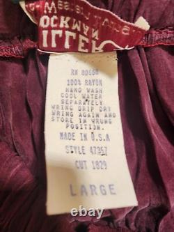 Vintage Miller Stockman Western 2pc Broomstick Skirt Outfit Lg