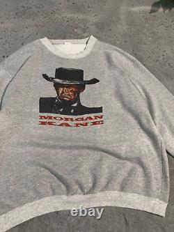 Vintage Morgan Kane Gray Sweatshirt Crewneck Size Xl 80s Western Cotton