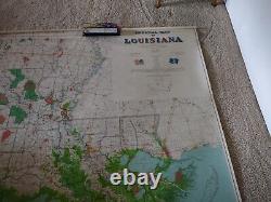 Vintage Official louisiana Map super large 1978
