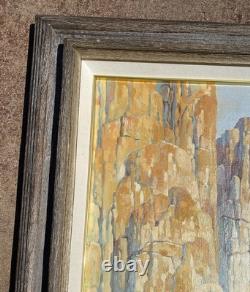 Vintage Original Oil Painting Old West Western Cowboy By Maher Morcos