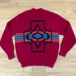 Vintage Original Wool Sweater Pendleton Western Wear American Native Large