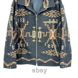 Vintage Pendleton Coat Mens XL Wool Western High Grade Heavyweight Aztec Black