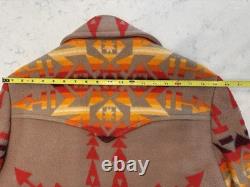 Vintage Pendleton High Grade Western Wear Blanket Coat Wool Southwest USA Sz 40