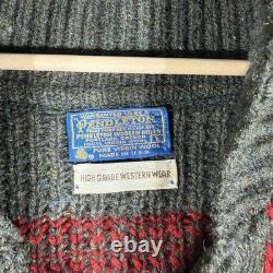 Vintage Pendleton High Grade Western Wear (L) Westerly Sweater 70's The Dude