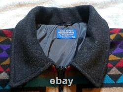 Vintage Pendleton High Grade Western Wear Sz L Aztec Tribal Blanket Jacket Coat