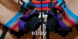 Vintage Pendleton High Grade Western Wear Sz L Aztec Tribal Blanket Jacket Coat