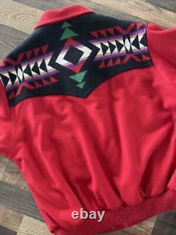 Vintage Pendleton High Grade Western Wear Wool Jacket Southwest Aztec Bomber L