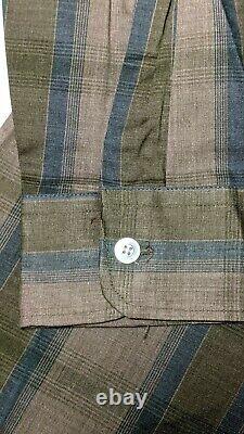 Vintage Penneys Towncraft Plus Penn-Prest Button Up Shirt Plaid Men's Large NWOT