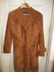 Vintage Pioneer Wear Western Leather Fringe Duster Jacket Chestnut Womens M-L