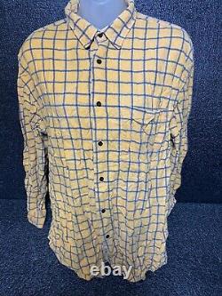 Vintage Plaid Flannel Shirts Saugatuck Dry Goods Co Mens Lot of 5 Sz L