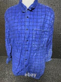 Vintage Plaid Flannel Shirts Saugatuck Dry Goods Co Mens Lot of 5 Sz L