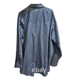 Vintage Plains Pearl Snap Western Shirt American Eagles Embroidery 2XL Big Man