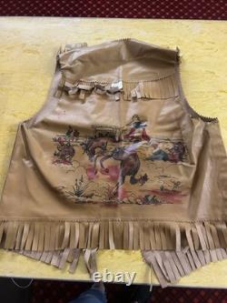 Vintage Prior Denver Western Vest Size Large