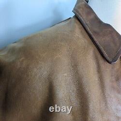 Vintage Ralph Lauren Leather Jacket Polo Country Bomber USA Brown 90s USA L