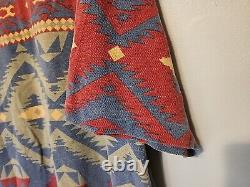 Vintage Ralph Lauren Multi-color Aztec Navajo Print Polo Shirt Men L FREE SHIP