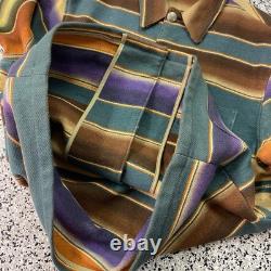 Vintage Ralph Lauren Polo Country Jacket Mens Large Southwestern Blanket Stripe