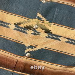 Vintage Ralph Lauren Polo Country Jacket Mens Large Southwestern Blanket Stripe