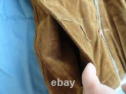 Vintage Rancher Authentic Western Styling Schott NYC RARE Sherpa Leather Coat