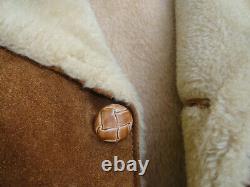 Vintage Rancher Authentic Western Styling Schott NYC RARE Sherpa Leather Coat