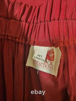 Vintage Red Rock Reflections Western Outfit With Broomstick Skirt With Belt Lg