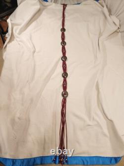Vintage Red Rock Reflections Western Outfit With Broomstick Skirt With Belt Lg