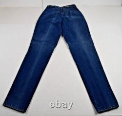 Vintage Riding Jeans Rocky Mountain Size W28 L34 80s Blue High Waist Made USA