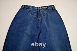 Vintage Riding Jeans Rocky Mountain Size W28 L34 80s Blue High Waist Made USA