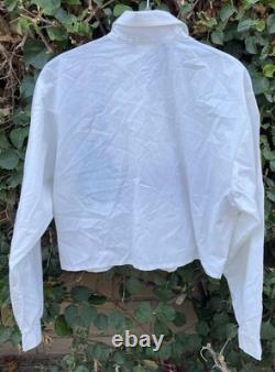 Vintage Roper Western Southwestern Cactus Cropped Cowgirl Shirt 80s 90s Size L