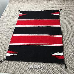 Vintage Runner Rug Handwoven 29x62 Large Wool Native Ameircan Southwest Clean