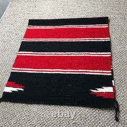 Vintage Runner Rug Handwoven 29x62 Large Wool Native Ameircan Southwest Clean