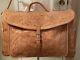 Vintage SERGIOS COLLECTION Natural Leather Hand-Tooled Western Duffle Travel Bag