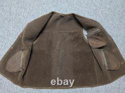 Vintage SHEARLING sheepskin leather 44 handcrafted WESTERN wool pile HUNTING