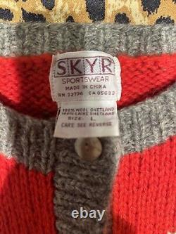 Vintage SKYR Sportswear Wool Western Native American Knit Sweater