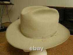 Vintage STETSON Open ROAD Fedora TEXAS Cowboy Hat! LARGE! 7 1/4- AS-IS! Buy NOW