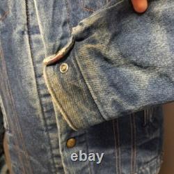 Vintage Saddle King Embroidered Jean Trucker Jacket Equestrian Barrel Racing