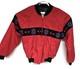 Vintage Saddlebrook Western Wear Red Blanket Lined Bomber Jacket Large USA Made